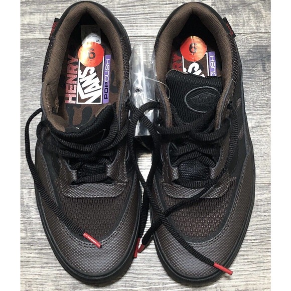 Vans Men's Wayvee Justin Henry Sz 6 Skate shoes Coffeebean Black Popcush New - Picture 7 of 10